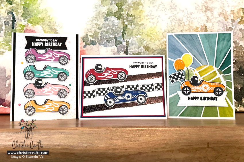 Zoom into Creativity with the Racing By Stamp&nbsp;Set