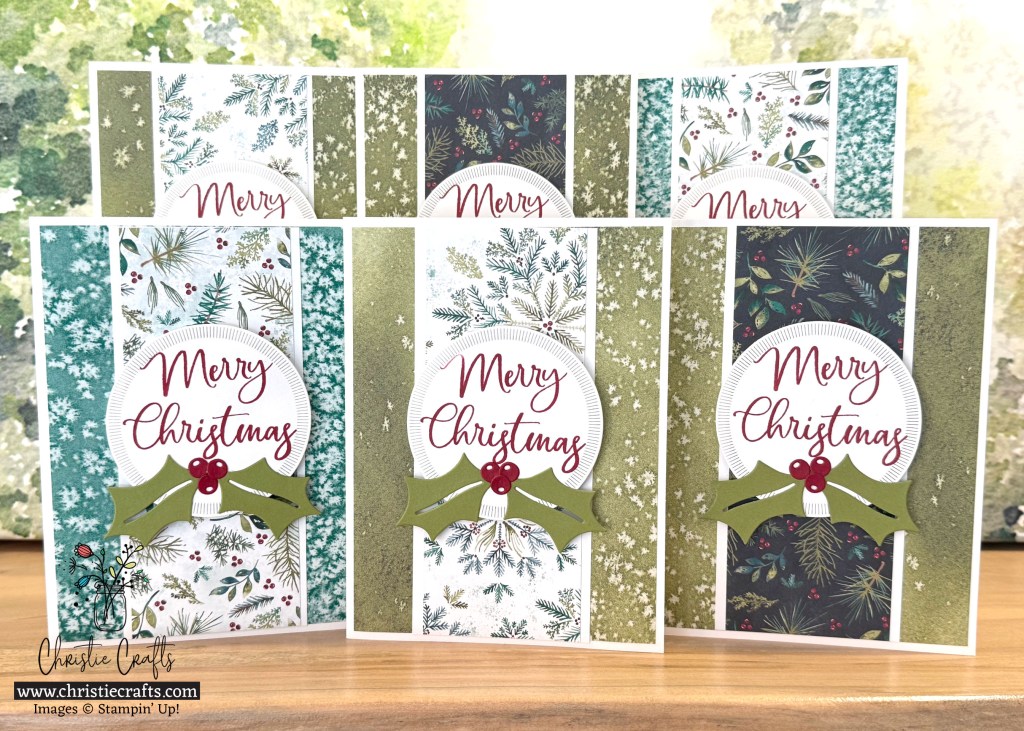 FREE Tutorial: Elegant Pine Snowflakes Quick & Easy Card&nbsp;Set